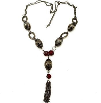 Emerald Green Colour Onyx Gemstone Beads Necklace 3 Lay...