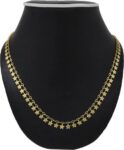 Gold & Red Beads Jade Alloy Necklace, Stunning Gold and...