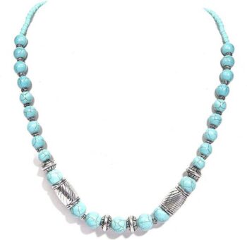 Onyx 1 String Onyx Stone Necklace
