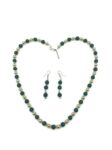 Blue Sapphire Colour Onyx Gemstone Beads Necklace 3 Lay...