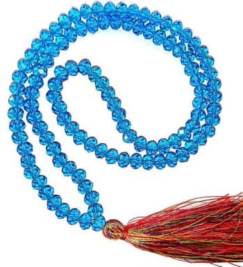 Natural White Agate Mala 108+1 Knotted 6 mm Beads Lab C...