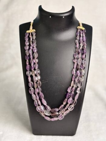 Latest Design Multicolour Cut Glass Beaded Mala Crystal...