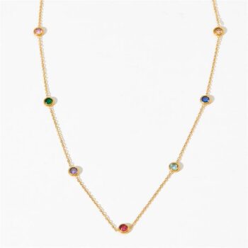 Real Pearl, Sapphire, Emerald, Ruby Beads Necklace Emer...