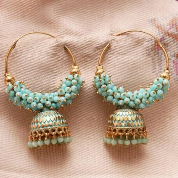 Tradition American Dimond Earrings With Latkan Diamond ...