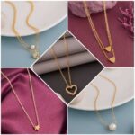shimmering beautiful pack of 6 necklace combo for women...