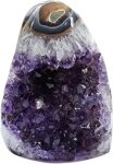 9Dzine Crystal Amethyst Cluster form Uruguay Purple Raw Amethyst Standing Cluster Geode 700-800 Gm Amethyst Cluster Raw Rough Rock Gemstone for Raiki Healing Vastu Correction Crystal Gift