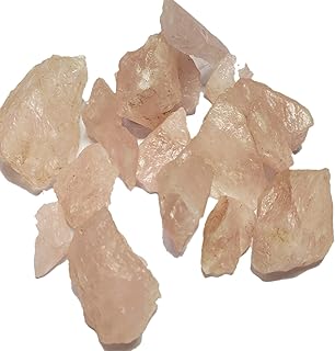Rose Quartz Rough Chunk ( 350 Grams) ) AAA+ Grade Gemstone for Reiki Healing Crystal Rough Stone for Love Attract Unconditional Love Vastu Aura Cleaning Stone Pink Crystal Mind and body Soul Manifestation,Meditation Heart Chakra Natural Raw Stone Jewellery Reiki Healing and Crystal Healing Stones Numerology, Tarot, Astrology, Vastu, Angle Healing & Feng Shui