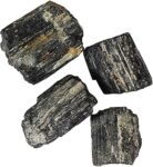 Certified Black Tourmaline Rough/Raw Gemstone - 250gm