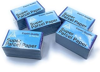 Aone Diamond Parcel Papers No 2 Blue Outer & 2 Blue Flutes Inner Pack of 5x25pc for Gemologists to Protect, Handle, Stock Rough/Polished Diamonds/Gemstones for Jewellery Diamond Trader/Sorter/Grader