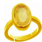 Brass Crystal Silver Plated Ring