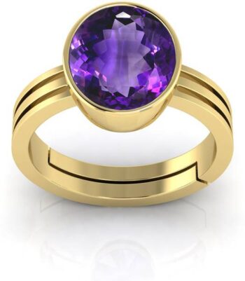 Brass Moonstone Gold Plated Ring
