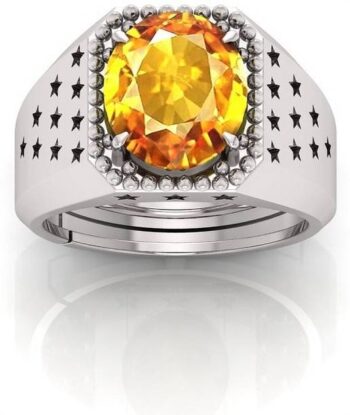 Natural 12.25 Ratti Sun Star Sun Stone Gemstone Ring Br...