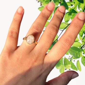 Certified 8.25 Ratti Ruby Stone ( Manik ) Panchdhatu Al...