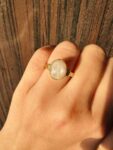 Rainbow Moonstone Gemstone Ring For Women's and Men's B...