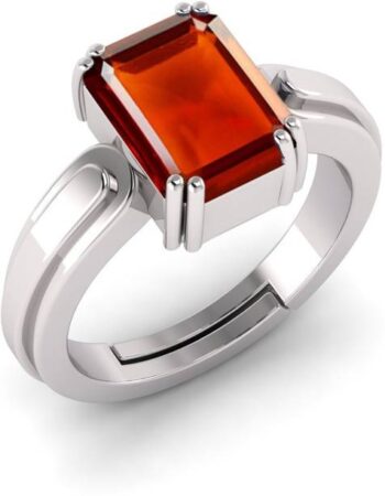7.25 Carat White Zircon Oval Cut Ring December Birthsto...