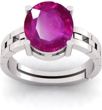 TRIANGLE SHAPE RING WITH MULTI COLOR RUBY EEMRALD AND C...