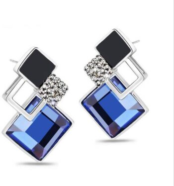 RAYIE SQUARE EARRINGS FOR WOMEN Metal Huggie Earring