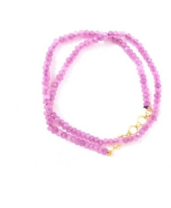 Excitement 18 Inches Gemstone Beads Necklace Agate Silv...