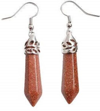 Agate Stone Earrings Agate Copper Hoop Earring, Drops &...