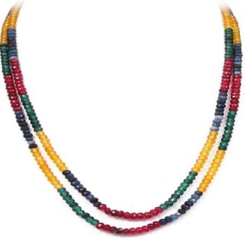 Natural Tourmaline Necklace With Metal Chain Crystal St...