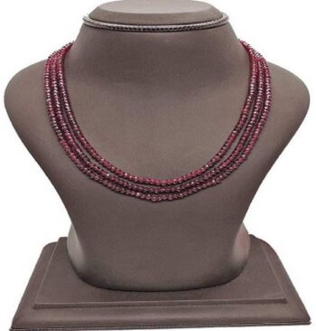 Genuine Black Onyx Gemstone Antique Stone Necklace