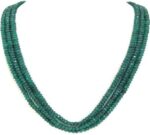 Emerald crystals 5 strands Stone Necklace