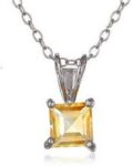 Kundli Gems Yellow Sapphire Stone pendant for Women and...