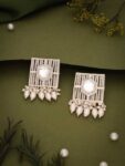 925 STERLING SILVER LABORIDE STONE STUDD TOPS EARRING O...