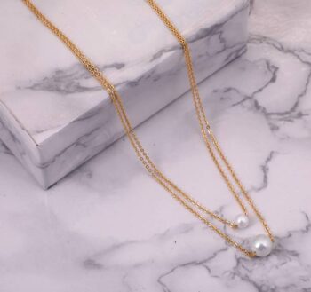 Diamond Gold-plated Plated Brass Necklace