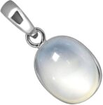 Solitaire Set Rhodium Crystal Alloy Pendant Set