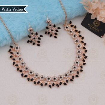 Brass Gold-plated Gold, White Jewel Set