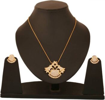 Brass Turquoise Jewel Set