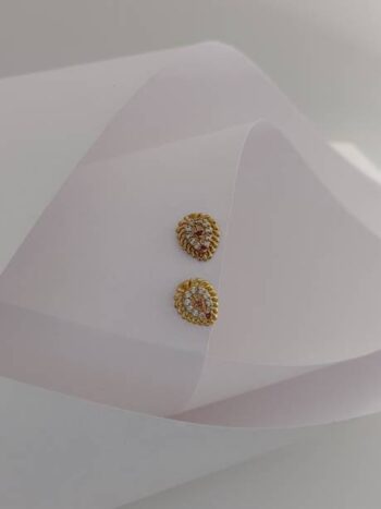 Averna AD Earring A5 Cubic Zirconia Brass Stud Earring