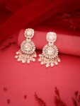 SMALL PINK CRYSTAL STUD EARRINGS SET, KOREAN EARRINGS F...