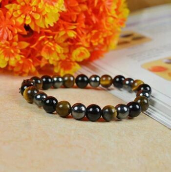Stone, Crystal, Lava, 7 Chakra Agate Bracelet