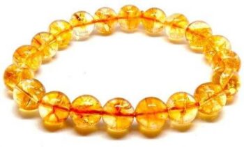 Stone Beads, Agate, Crystal Charm Bracelet