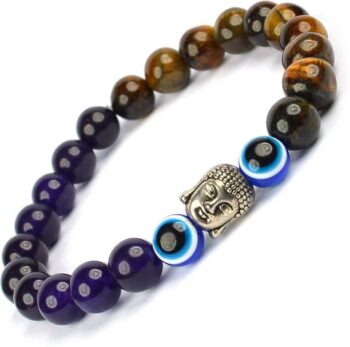 Oxidised Silver Tanzanite Silver Bracelet