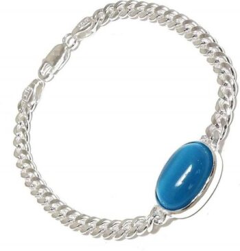 Lapiz Lazuli, Stone Crystal Bracelet