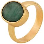 Adjustable Ring 7.25 Ratti Stone Ring Oval Shape Facete...