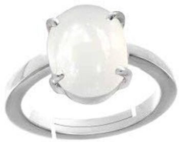 6.25 Ratti Natural Ruby Stone Ruby Silver Plated Ring