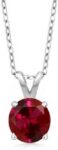 Stylish & Trendy Oval Shape Red Stone Pendant for Women...