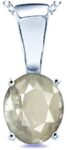 Pendant Locket Stylish, Fancy Silver Stone