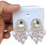 Korean Earrings Chunky Stone Earrings for Women and Gir...