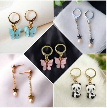 Beautiful Long Earrings For Women & Girls Metal Drops &...
