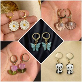 Premium Quality AD Earrings Set Cubic Zirconia Brass Ea...