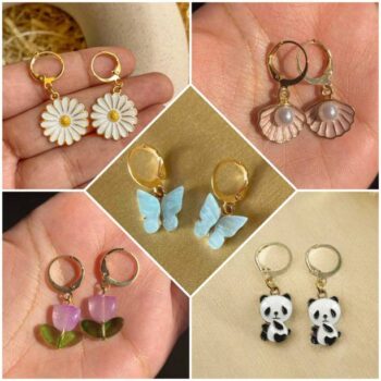Korean Earrings Rhinestone Stud western Earrings For Wo...