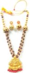 Stone Brass Green Jewel Set