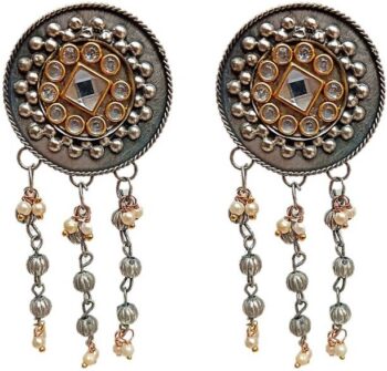 Ethnic Detailed Mirror work stone studded Traditional F...