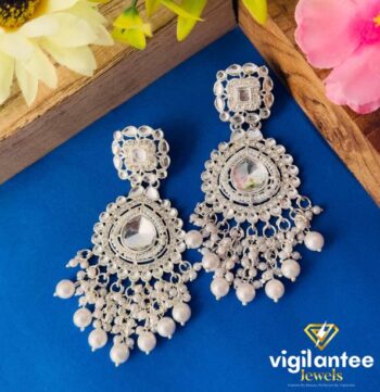 stone women stud earring for office wear Ladies black d...