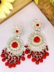 Elegant Pink AD/American Diamond Studded 18k Gold Plate...